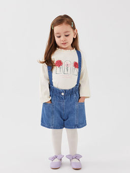 Beli Lastikli Basic K?z Bebek Jean ?ort