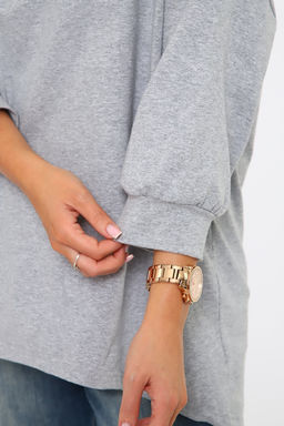 24414 Джемпер удлиненный с лейблом