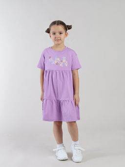 CRB wear / CSKG 64019-45-432 Платье для девочки,сиреневый/Ex.Cherubino
