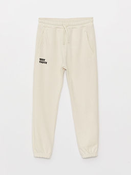 Beli Lastikli Bask?l? Erkek ?ocuk Jogger E?ofman Alt?