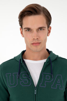 Мужской темно-зеленый свитшот - U.s. polo assn фото 2