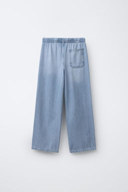 JEANS WIDE LEG CORDONES / Azul claro - Zara фото 8