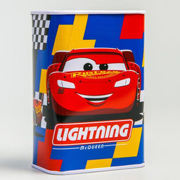 Копилка металлическая, 4.8 см × 7.8 см × 10.8 см Lightning, Тачки