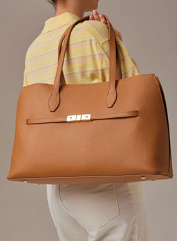 Кожаная сумка Bossy DBR 31382 коричневый лист  фото 3