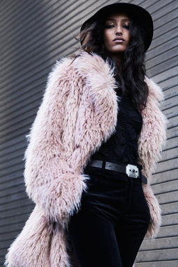 ZW COLLECTION FAUX FUR COAT