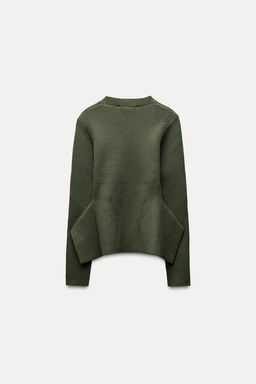 KNIT PEPLUM SWEATER - Zara фото 6