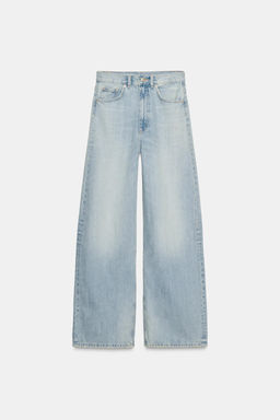 JEANS TRF EXTRA WIDE LEG TIRO ALTO / Azul agua - Zara фото 7