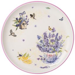 ТАРЕЛКА ПОДСТАНОВОЧНАЯ ПРОВАНС ЛАВАНДА 26*26 СМ. ВЫСОТА=3 СМ.