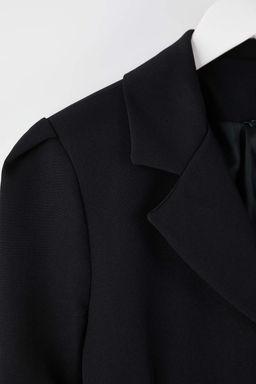 Siyah Fitted/Vucuda Oturan Dugme Aksesuarl? Dokuma Blazer Ceket TWOAW26BC00069 - Trendyolmilla фото 7