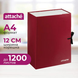 Папка архивная складная ATTACHE,120 мм,красн