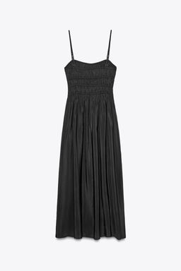 FLOWING MIDI DRESS WITH ELASTICATED DETAIL - Zara фото 13