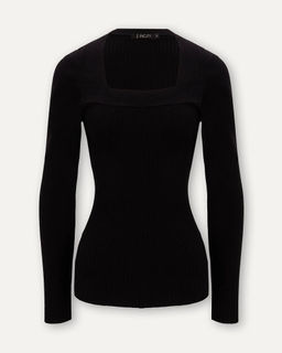 Джемпер в тонкий рубчик - Incity фото 5