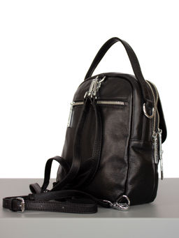 LACCOMA рюкзак 18148-черный натуральная кожа полиэстр  фото 2