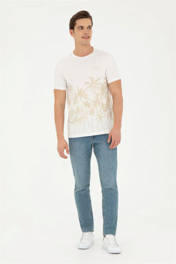 Мужская футболка цвета экрю - U.s. polo assn фото 4