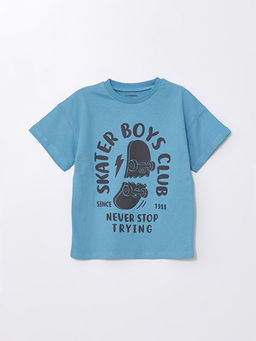 Bisiklet Yaka K?sa Kollu Bask?l? Erkek Bebek Ti??rt 2li - Waikiki фото 2