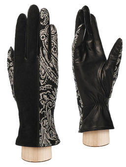 Перчатки женские ш+каш. IS00159 black/l.taupe - Eleganzza фото 5