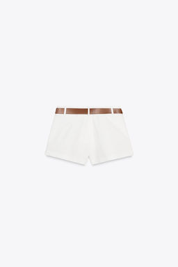 BELTED FLOWING BERMUDA SHORTS - Zara фото 17