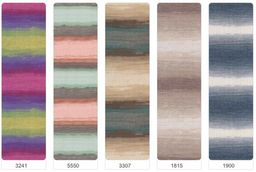 Цена за 5 мотков пряжи Diva Batik