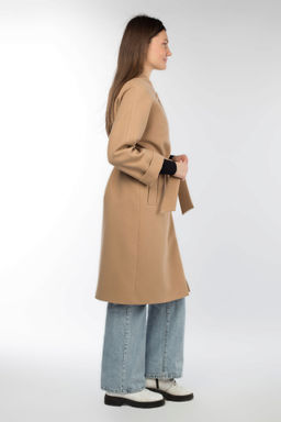 Пальто женское демисезонное (пояс) - El podio фото 3