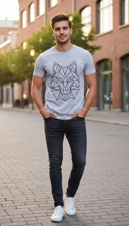 KM1882 Футболка (хлопок) СВ_СЕРЫЙ