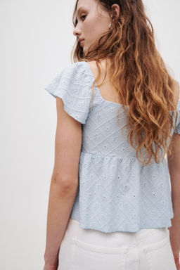 Blusa en punto pointelle - H&m фото 7