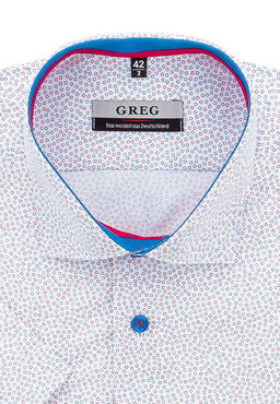 Сорочка мужская короткий рукав GREG 163/109/3080/ZV/1p