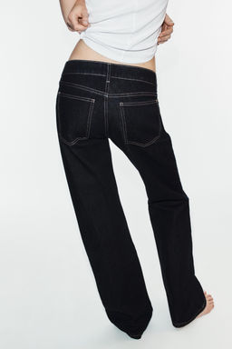 JEANS TRF WIDE LEG TIRO BAJO ROTOS / ?ndigo oscuro - Zara фото 6