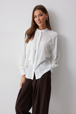 Блуза LYUSHe 4221 молоко  фото 2