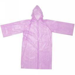 Цена за 3 шт. Дождевик-плащ "Сезон" с капюшоном и завязками, на кнопках 30 Мкрн 110*65см розовый ДоброСад