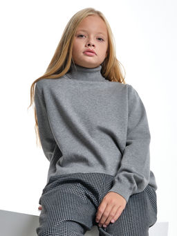 Джемпер (водолазка) 33-12240 т.серый