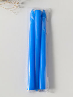 Свеча античная 25 см (набор 3 шт) 58 гр, 7 ч, цв. синий