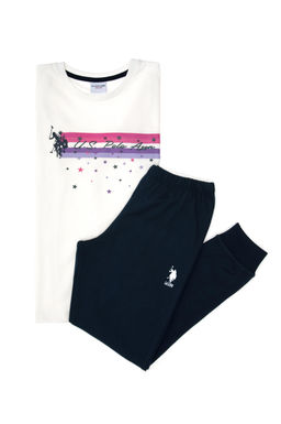 Кремовый пижамный комплект для девочки Неожиданная скидка в корзине - U.s. polo assn фото 8