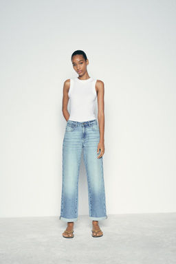 Z1975 RELAXED FIT HIGH-WAIST JEANS - Zara фото 11