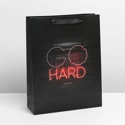 Цена за 2 шт. Пакет подарочный ламинированный, упаковка, «Go hard», L 31 х 40 х 11.5 см