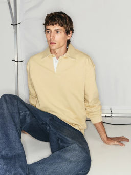 Толстовка с воротником поло / Zarina