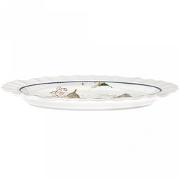 Ландыши Блюдо овальное фарфоровое 317х196х32мм, с деколью, волнистый край, в индивидуальной коробке (Китай) - Домашняя мода фото 3