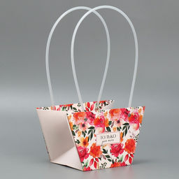 Пакет для цветов Only you, 20 х 12 х 20 см - Дарите счастье фото 2
