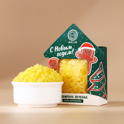 Цена за 2 шт. Соль для ванны С Новым Годом, 100 г, аромат имбирного печенья, URAL LAB