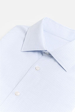 TEXTURED CHECK SHIRT - Zara фото 11