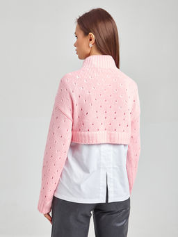 Свитер укороченный