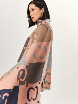 в составе ШЕРСТЬ  и КАШЕМИР Большой, мягкий, теплый  двусторонний палантин - Tantino фото 2