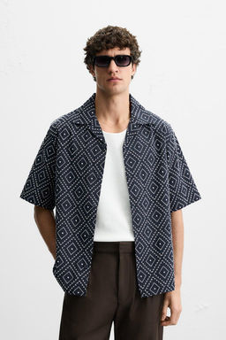 SHIRT WITH CONTRAST EMBROIDERY - Zara фото 2