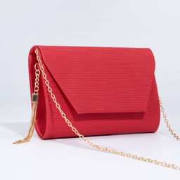 Сумка-клатч на клапане, цвет красный - Simaland фото 3