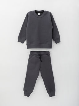 Костюм детский трикотажный с начёсом, тем.серый - Lesi kids фото 12