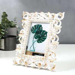 Фоторамка для фото 10×15 см «Розарий», пластик, золото, 22×17 см