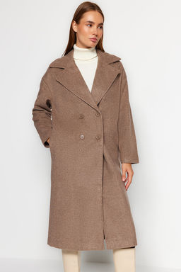 Vizon Oversize Genis Kesim Uzun Yunlu Kase Kaban TWOAW21KB0038