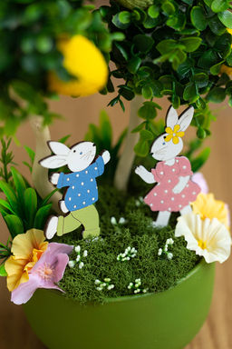 Заготовка для декорирования Mr. Carving ВД-1163 Набор Танцующие кролики фанера 0.3 см 5.5х8.5см.,4.6х9см фото 3