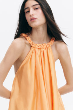 Minivestido con detalle trenzado - H&m фото 6