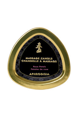 Массажное аромамасло в виде свечи Shunga Афродизия. Лепестки роз (Aphrodisia. Rose Petals), 170 мл