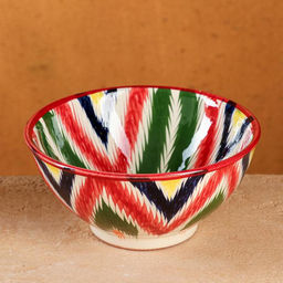 Бульонница узбекская Риштанская Керамика «Атлас», 500 мл, d=15 см, разноцветная